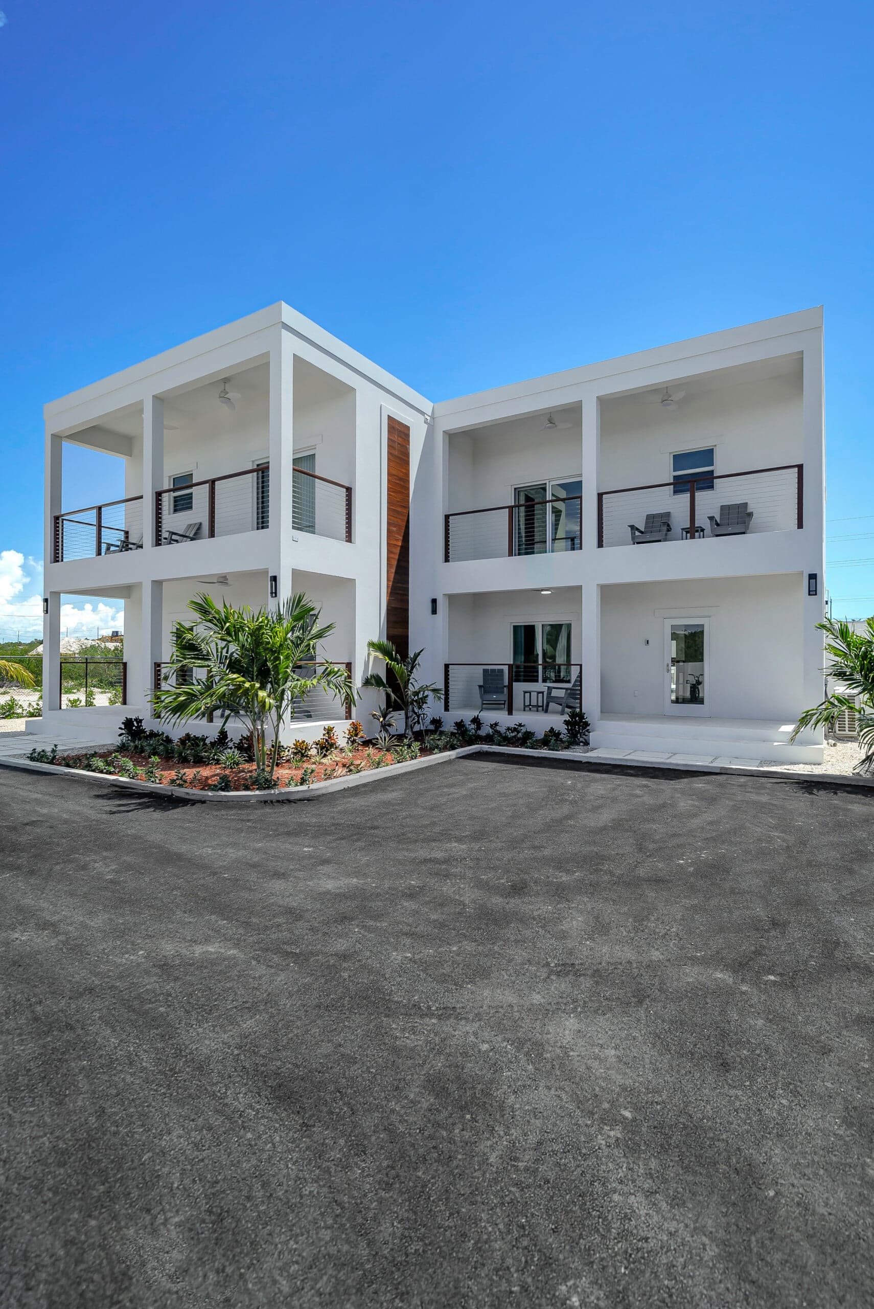 Completed residential project entrance