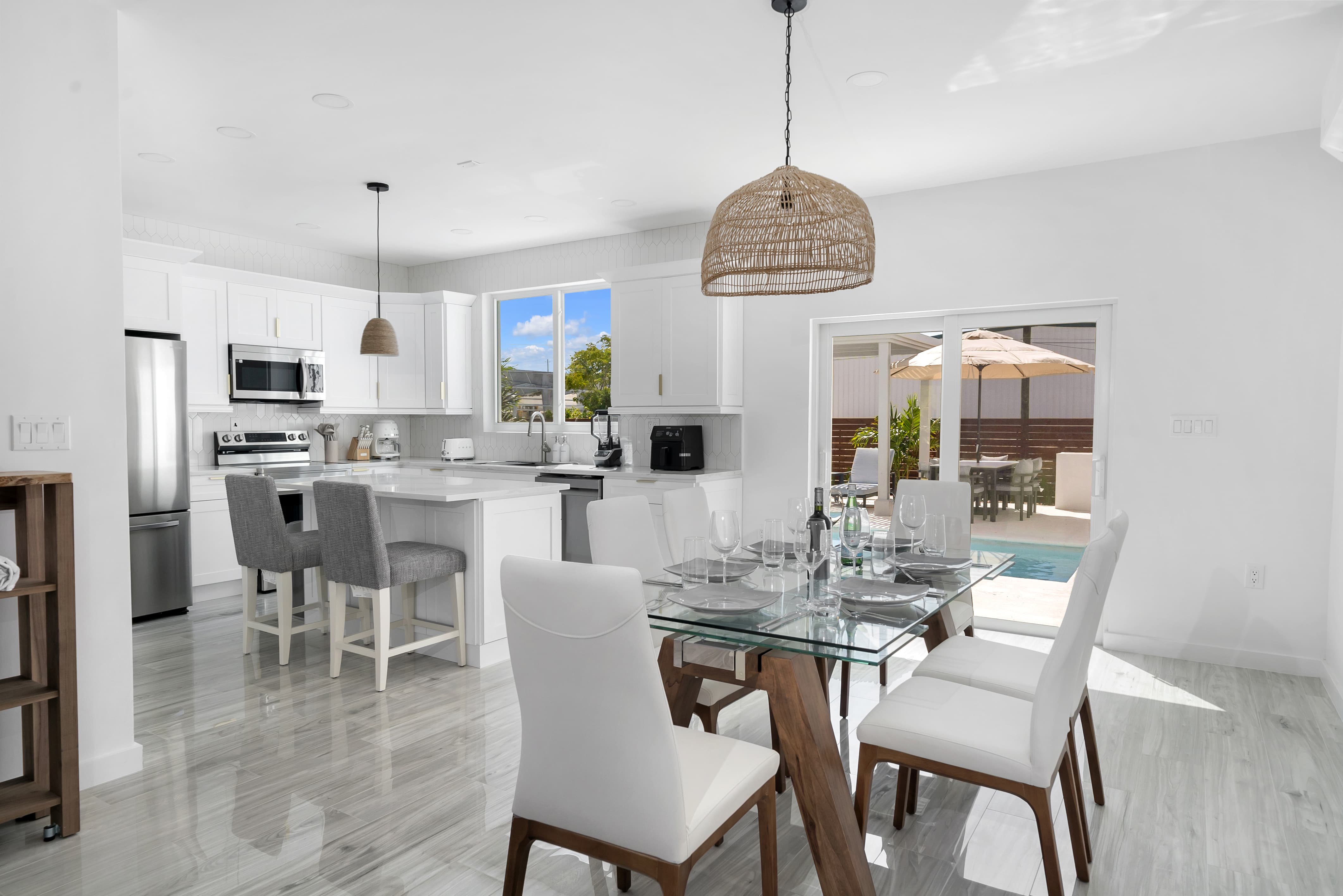 Completed residential project living area